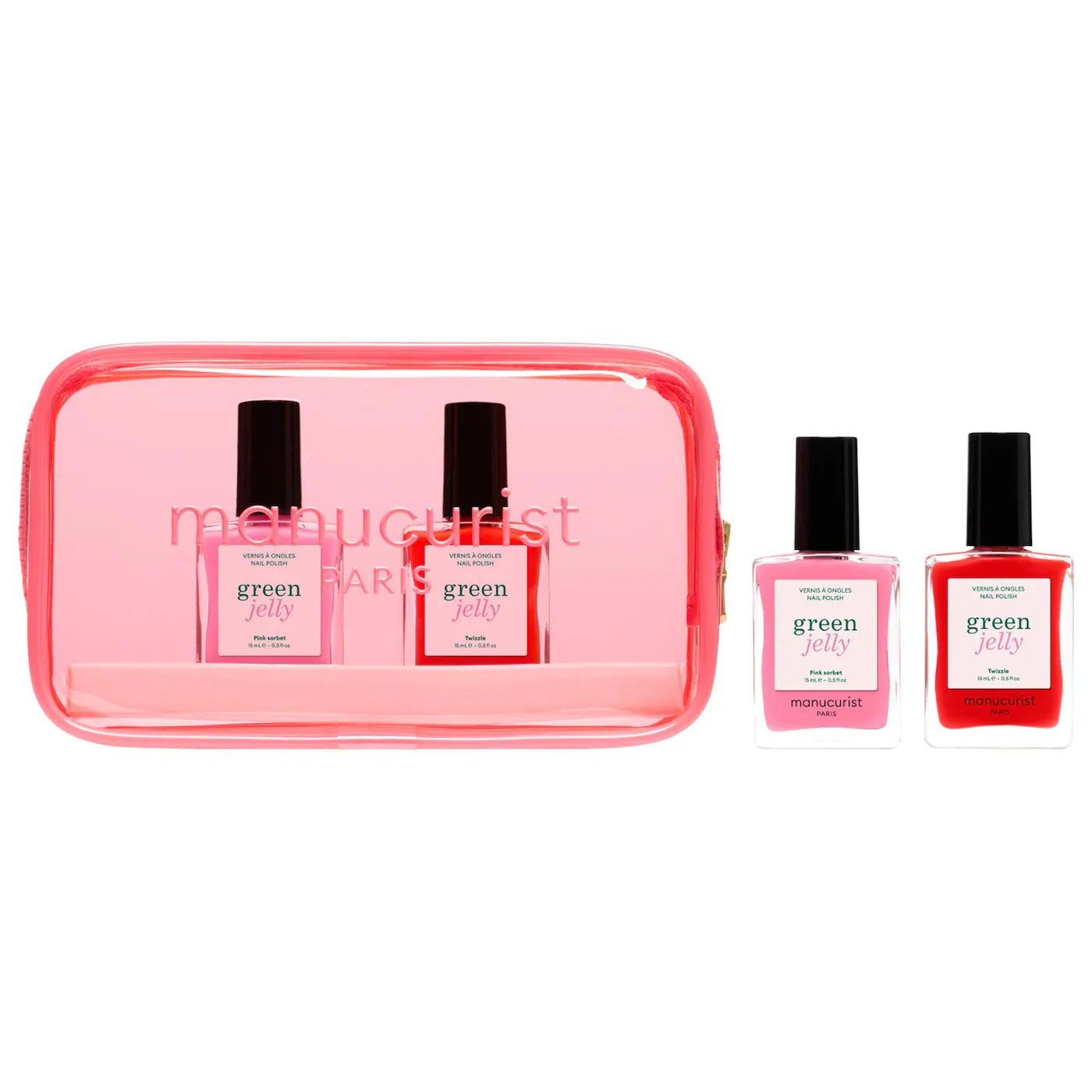 PREORDEN - Jelly Nail Polish Duo Set with Glossy and High Shine Effect - 2 A 4 SEMANAS EN LLEGAR