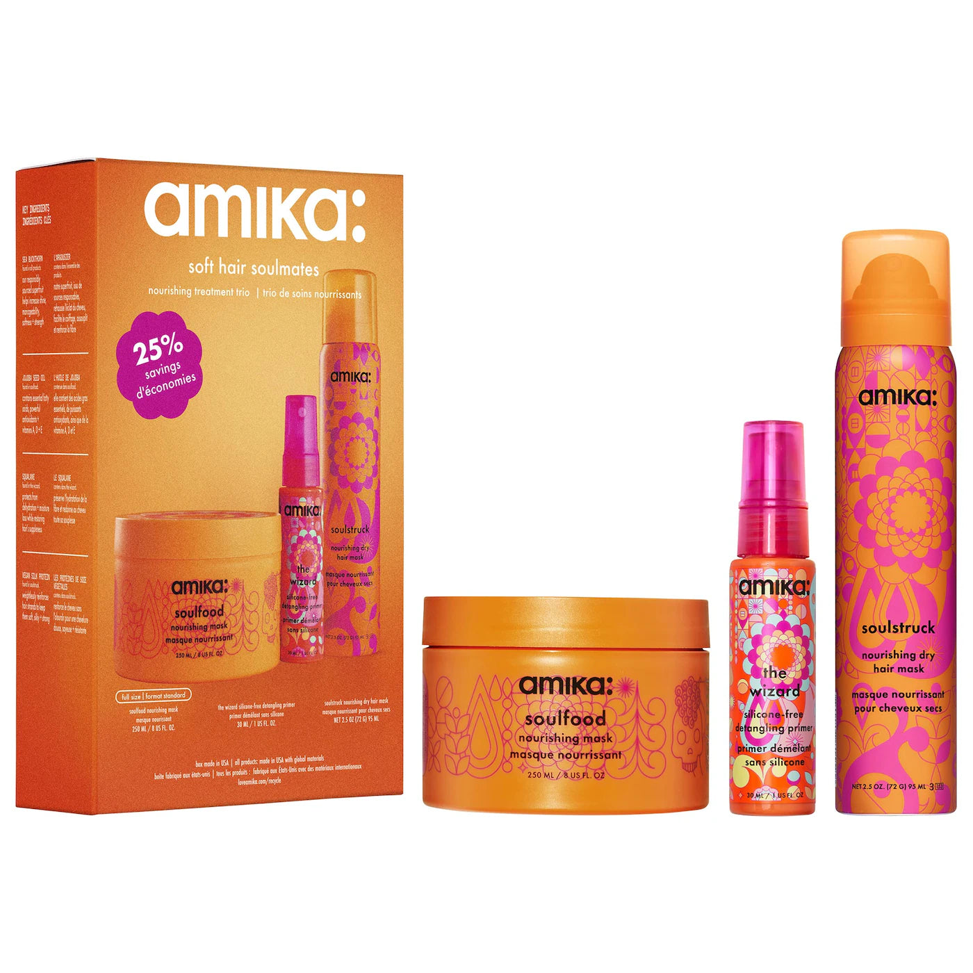 PREORDEN - Soft Hair Soulmates Nourishing Treatment Value Set | AMIKA - 2 A 4 SEMANAS EN LLEGAR