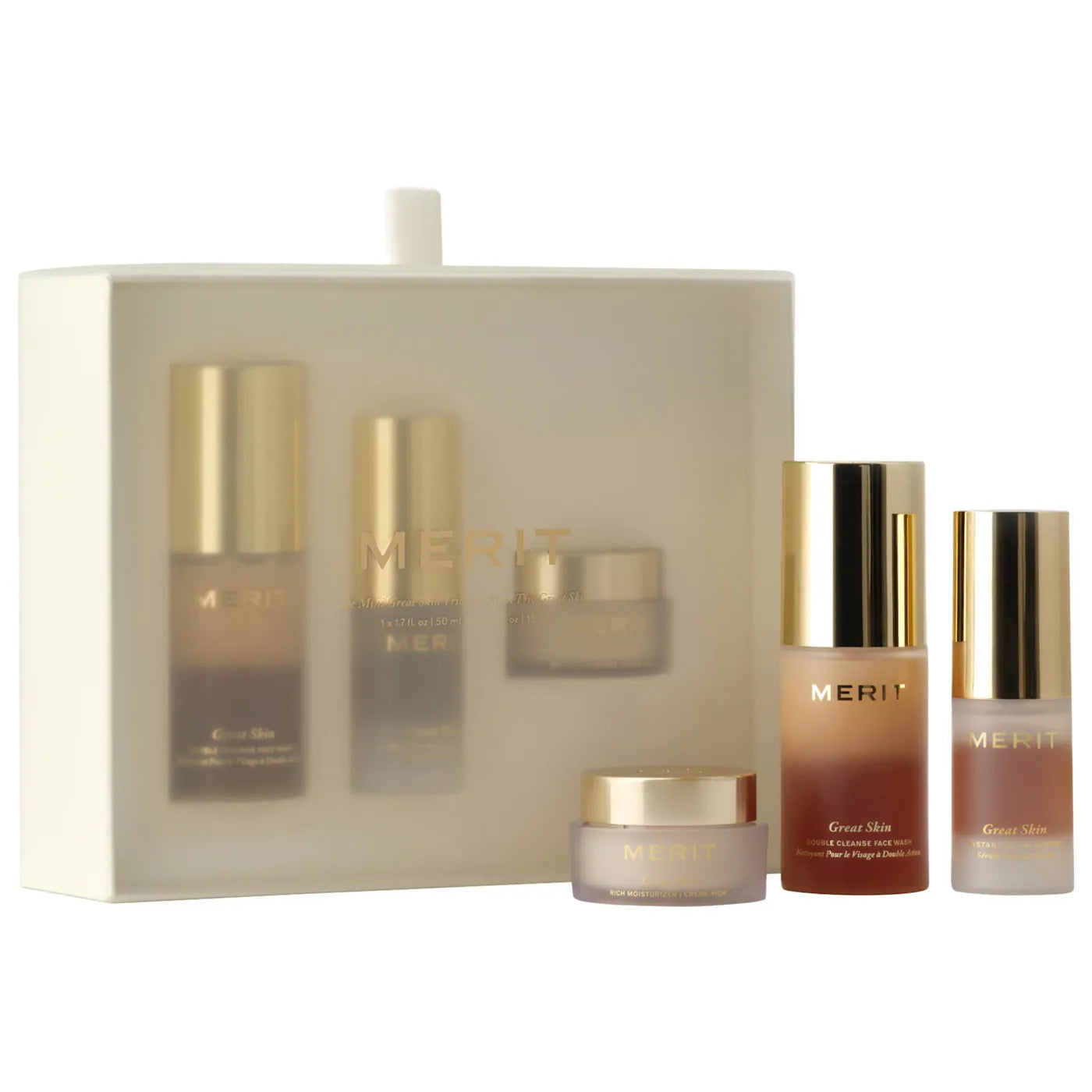 PREORDEN - Mini Great Skin Skincare Essentials Gift Set | MERIT - 2 A 4 SEMANAS EN LLEGAR