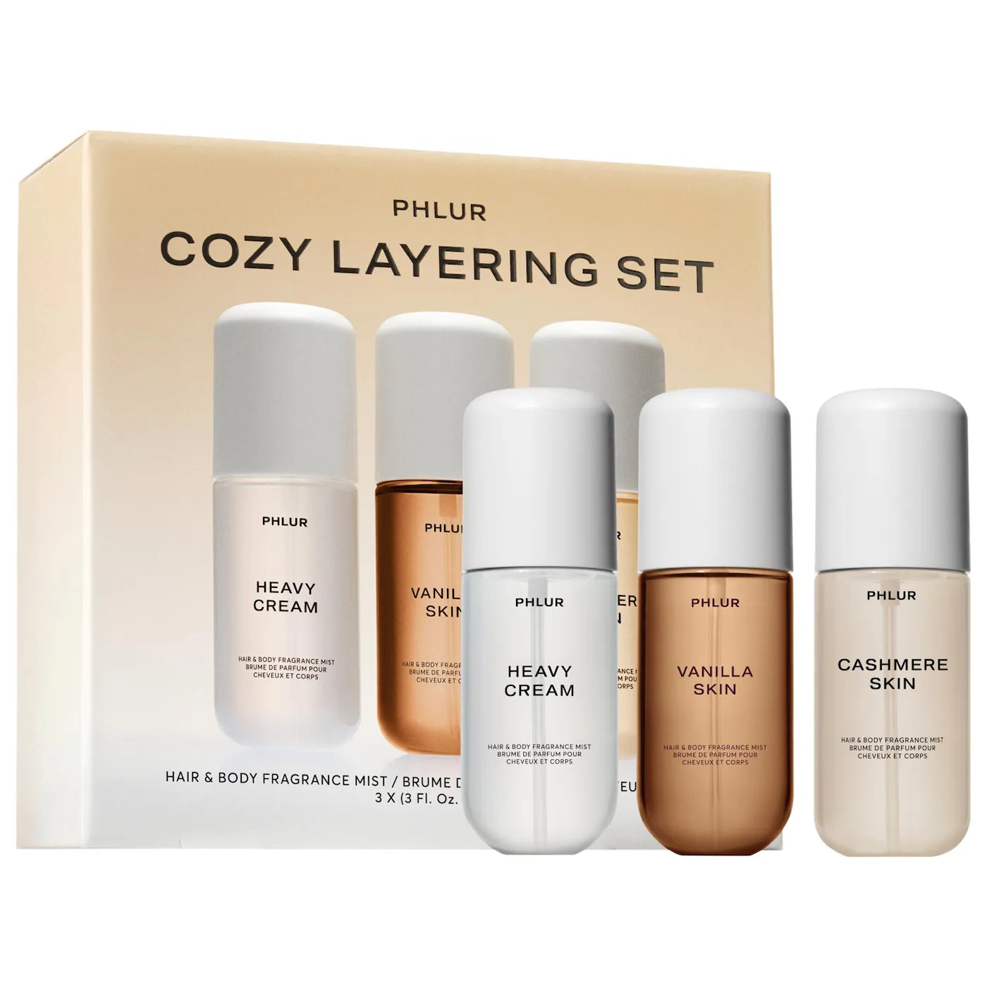 PREORDEN - Cozy Layering Body Mist Trio Set | PHLUR - 2 A 4 SEMANAS EN LLEGAR