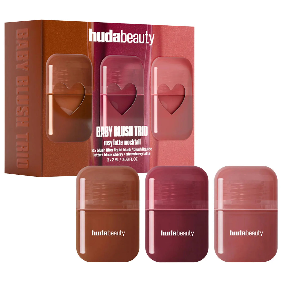 PREORDEN - Mini Blush Mocktail Trio Gift Set | HUDA BEAUTY - 2 A 4 SEMANAS EN LLEGAR