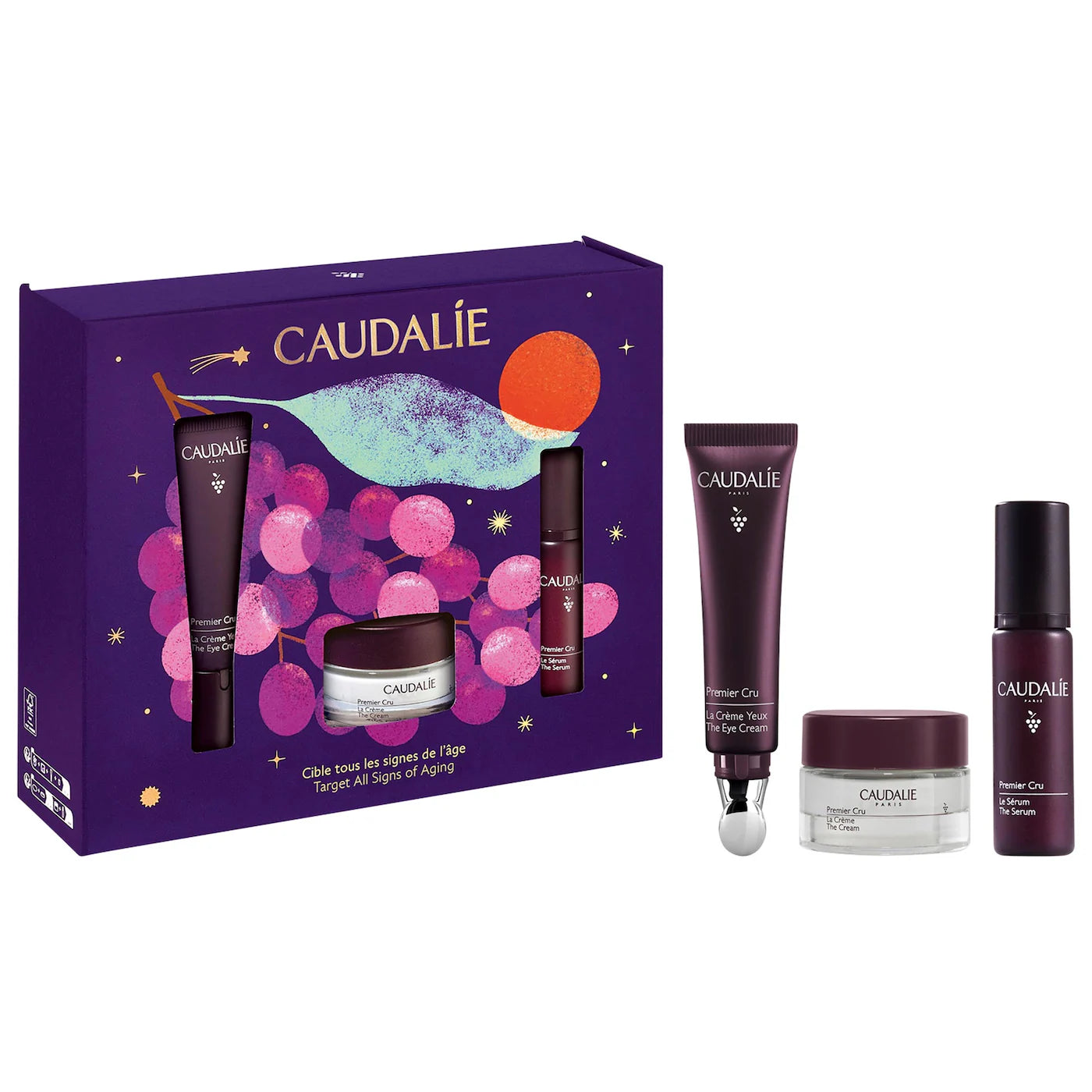 PREORDEN - Premier Cru Target All Signs of Aging Gift Set for Fine Lines and Wrinkles | CAUDALIE - 2 A 4 SEMANAS EN LLEGAR