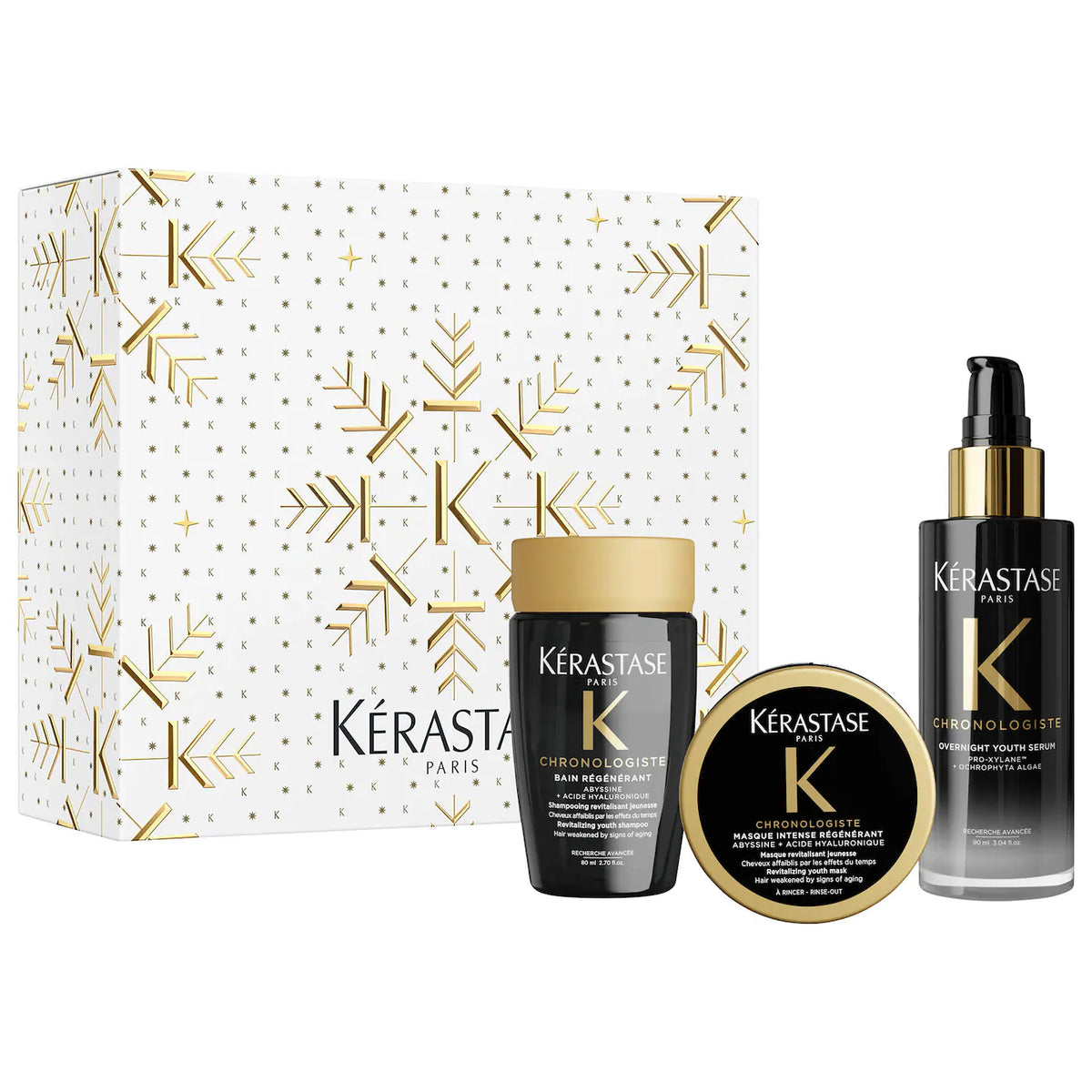 PREORDEN - Chronologiste Trio Gift Set for Dry, Thin, Aging Hair | KERASTASE - 2 A 4 SEMANAS EN LLEGAR