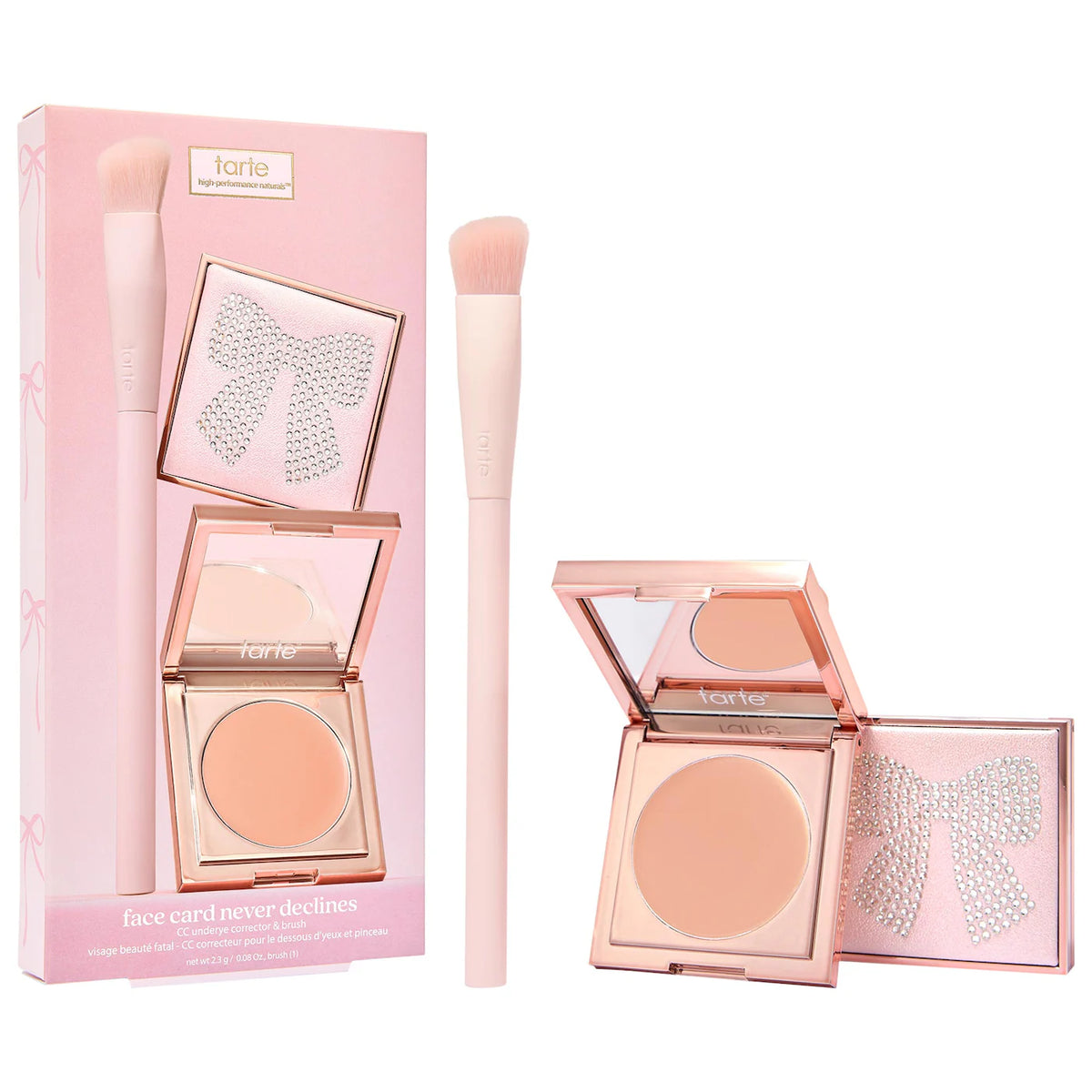 PREORDEN - face card never declines cc full coverage undereye corrector & brush set | TARTE - 2 A 4 SEMANAS EN LLEGAR