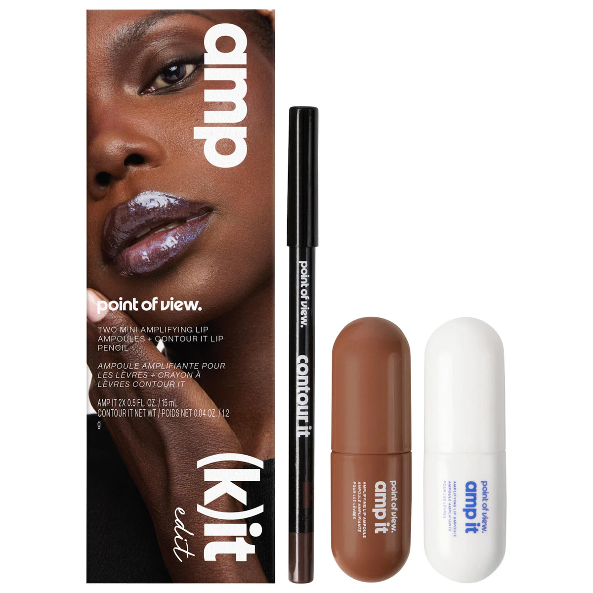 PREORDEN - amp (k)it edit lip trio makeup gift set - 2 A 4 SEMANAS EN LLEGAR