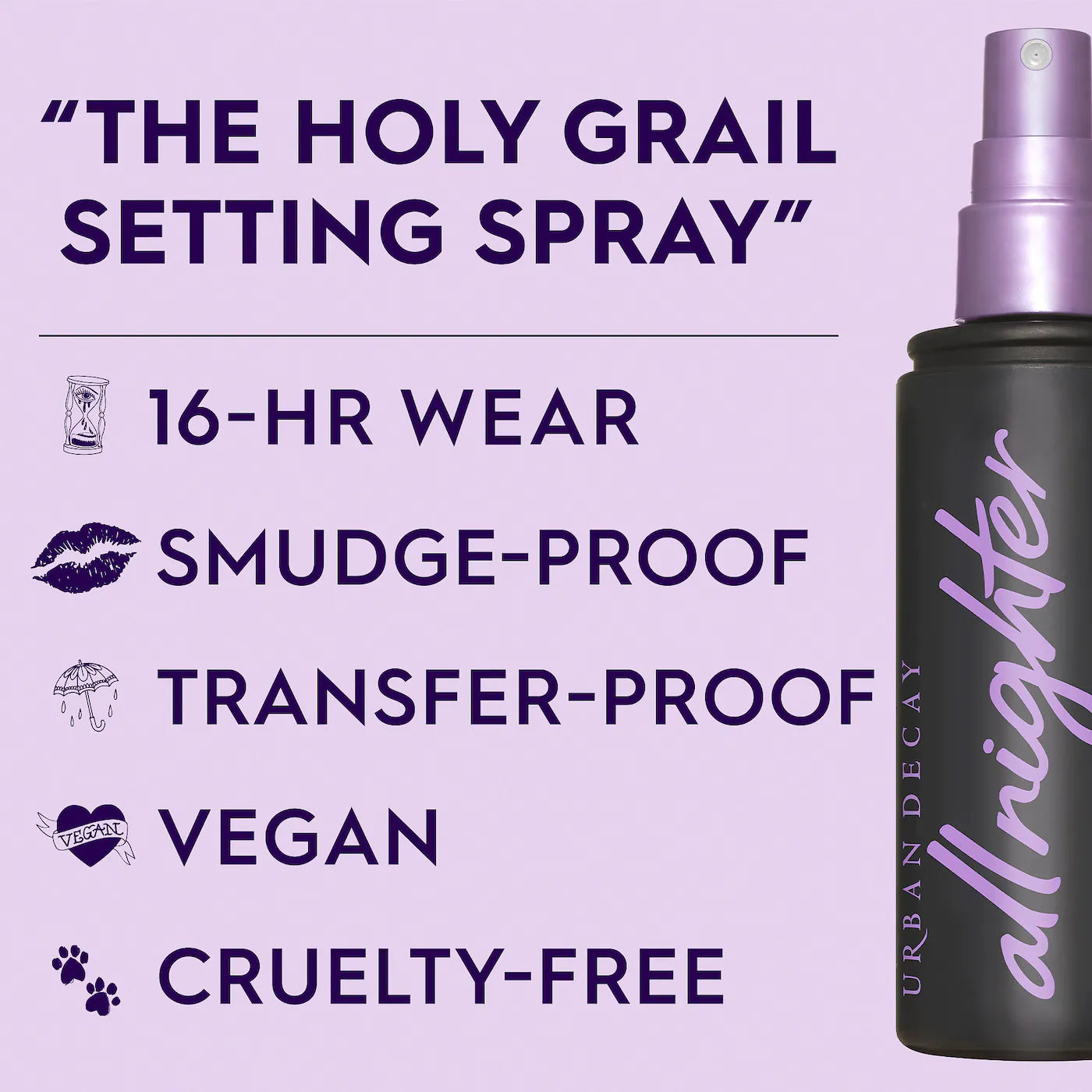 PREORDEN - All Nighter Long-Lasting Makeup Setting Spray - Urban Decay- 2 A 4 SEMANAS EN LLEGAR