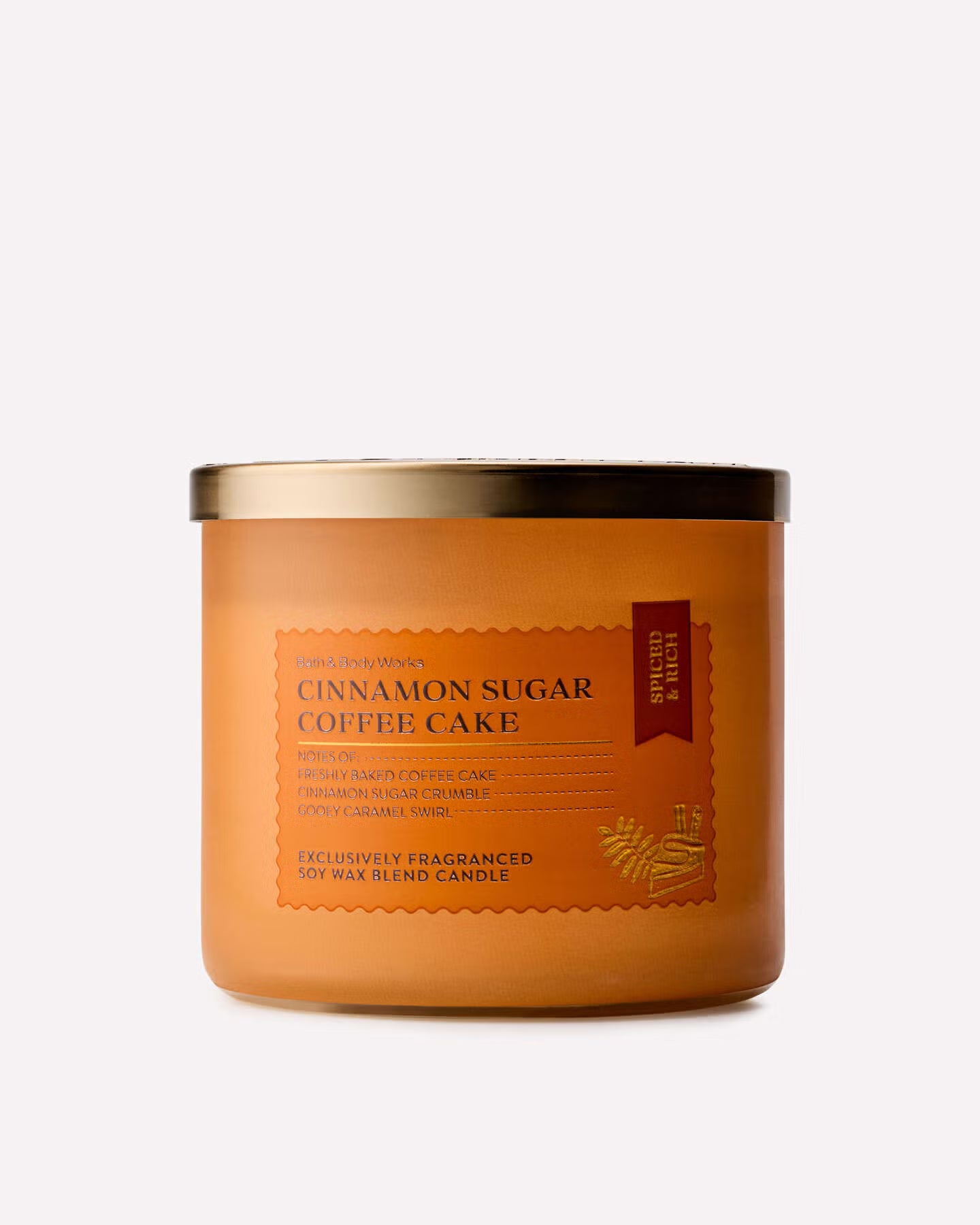 PREORDEN -Cinnamon Sugar Coffee Cake 3-Wick Candle- 2 A 4 SEMANAS EN LLEGAR