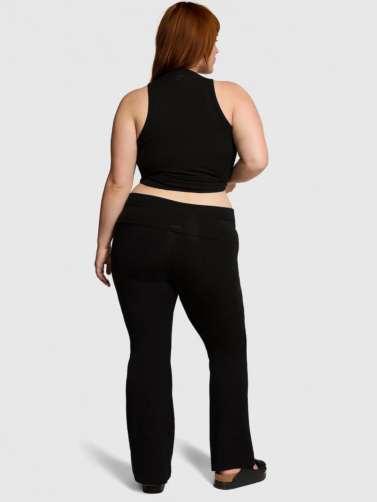 All-Day Cotton Foldover Flare Leggings | PINK - NO CAMBIOS NI DEVOLUCIONES