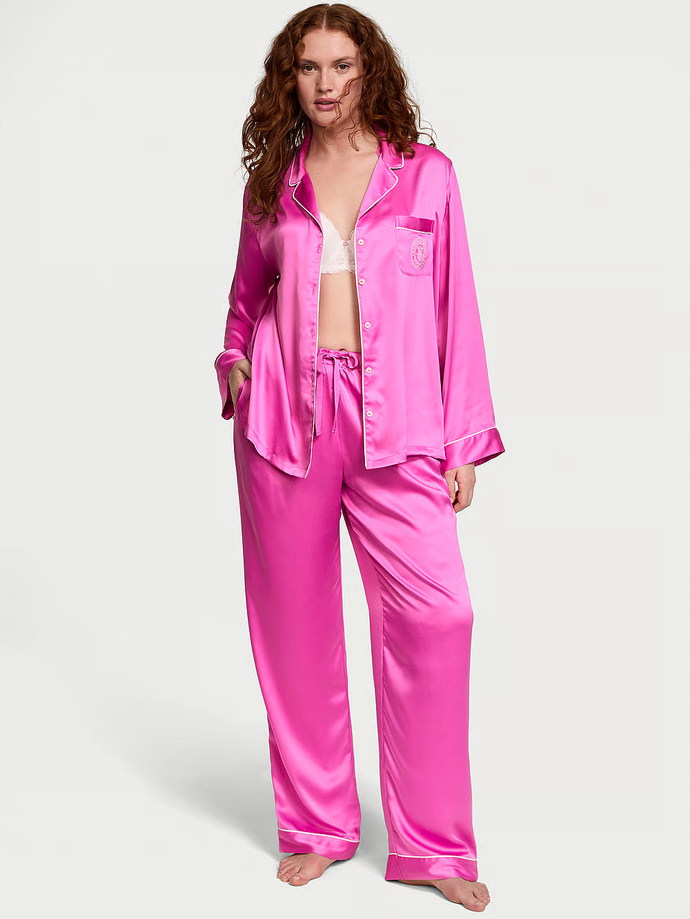 Signature Satin Long Pajama Set  | VICTORIA´S SECRET-NO CAMBIOS NI DEVOLUCIONES