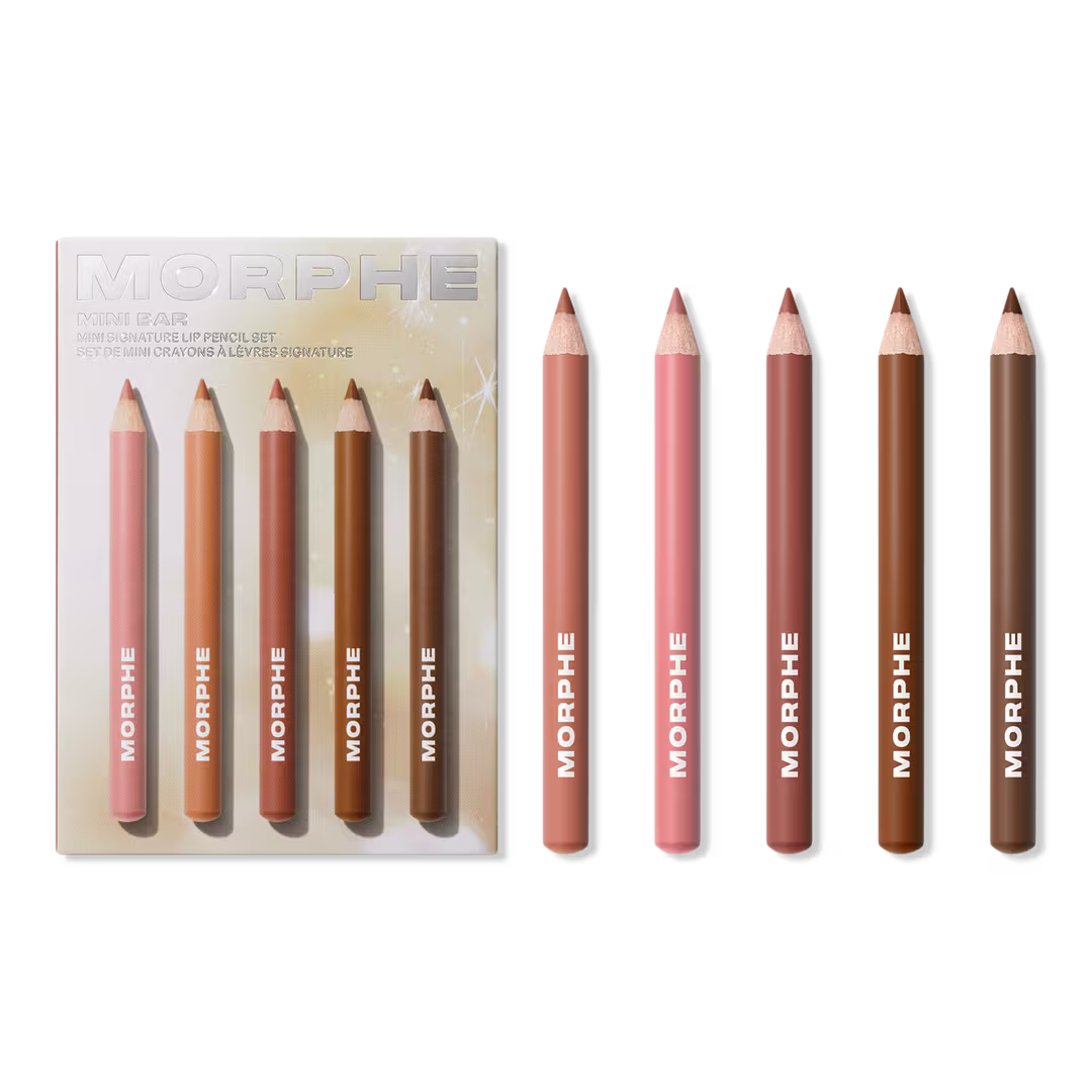 PREORDEN - Mini Bar Mini Signature Lip Pencil Set | MORPHE - 2 A 4 SEMANAS EN LLEGAR