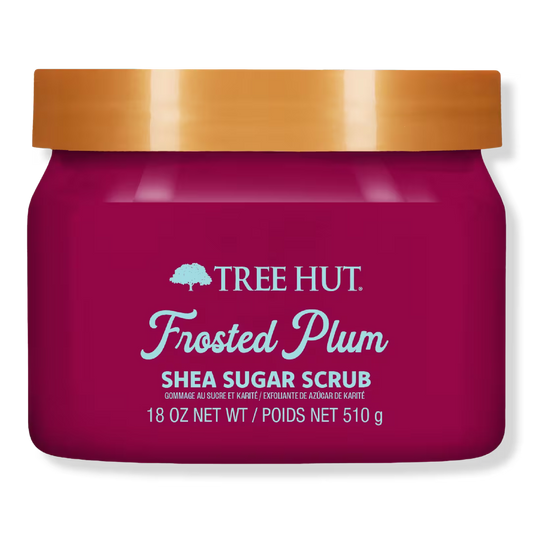 PREORDEN - Frosted Plum Shea Sugar Scrub | TREE HUT - 2 A 4 SEMANAS EN LLEGAR