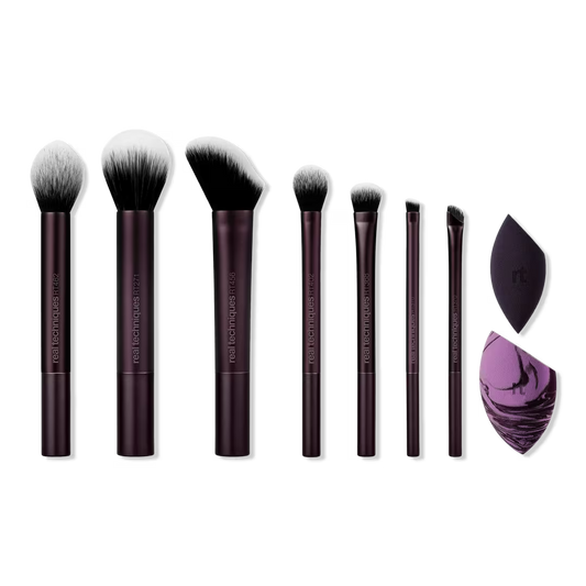 PREORDEN - She's a Natural Makeup Brush & Sponge Gift Set | REAL TECHNIQUES - 2 A 4 SEMANAS EN LLEGAR