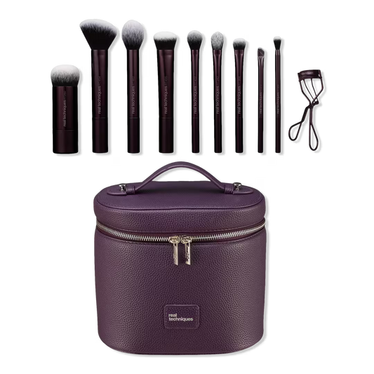 PREORDEN - Glam Galore Brush & Makeup Bag Gift Set | REAL TECHNIQUES - 2 A 4 SEMANAS EN LLEGAR