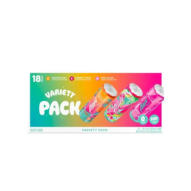 PREORDEN -Alani Nu Energy Drink, Variety Pack, 12 fl. oz., 18 pk. - 2 A 4 SEMANAS EN LLEGAR