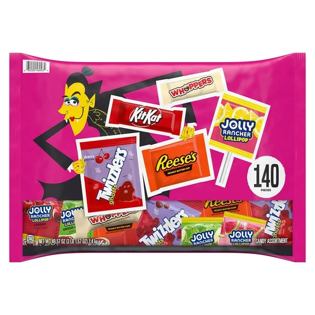 PREORDEN -HERSHEY'S Variety Pack Halloween Candy, 140 pcs.- 2 A 4 SEMANAS EN LLEGAR