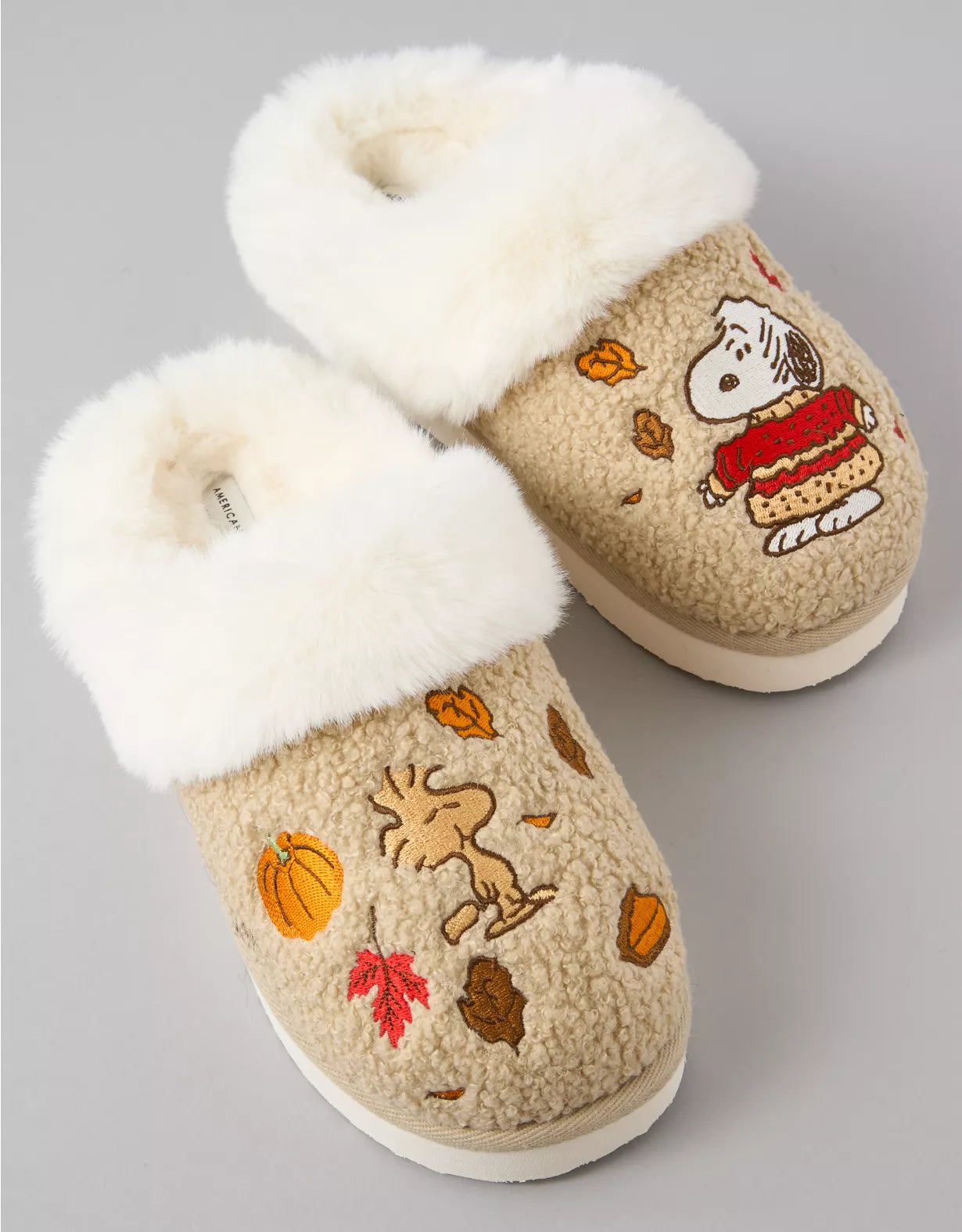 PREORDEN -AE Thanksgiving Snoopy Scuff Slipper - 2 A 4 SEMANAS EN LLEGAR