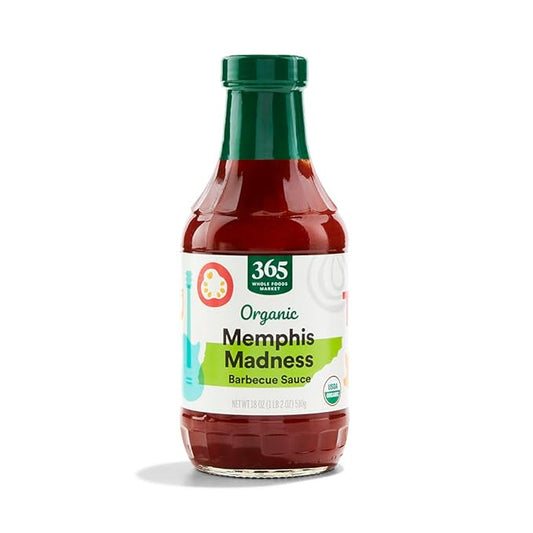 365 by Whole Foods Market, Bbq Sauce Memphis Madness Organic, 18 Ounce