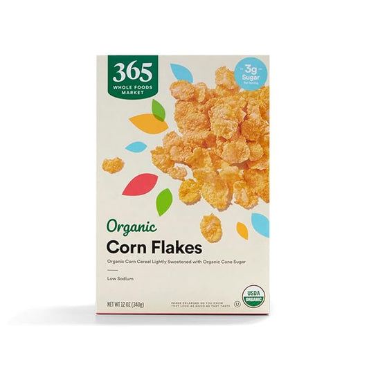 365 by Whole Foods Market, Organic Corn Flakes Cereal, 12 Ounce