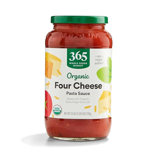 365 by Whole Foods Market, Organic 4 Cheese Pasta Sauce, 25 Ounce