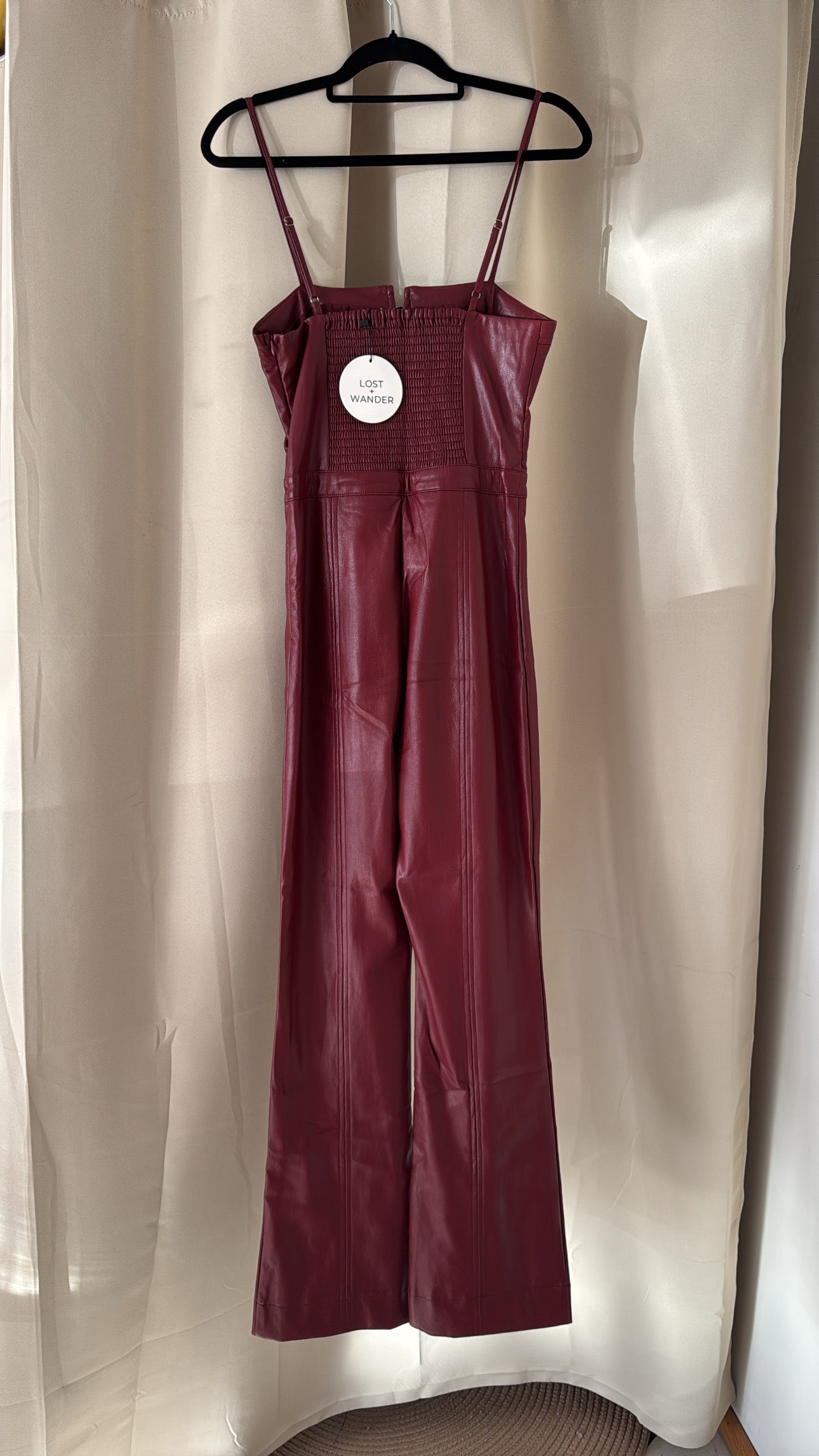 LOST & WANDER FAUX LEATHER JUMPSUIT -  NO CAMBIOS NI DEVOLUCIONES