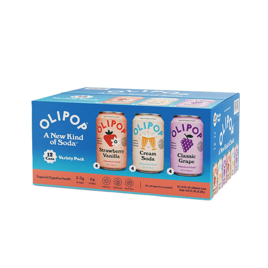 PREORDEN -Olipop Variety Pack, A New Kind of Soda 12 fl. oz., 12 pk. - 2 A 4 SEMANAS EN LLEGAR