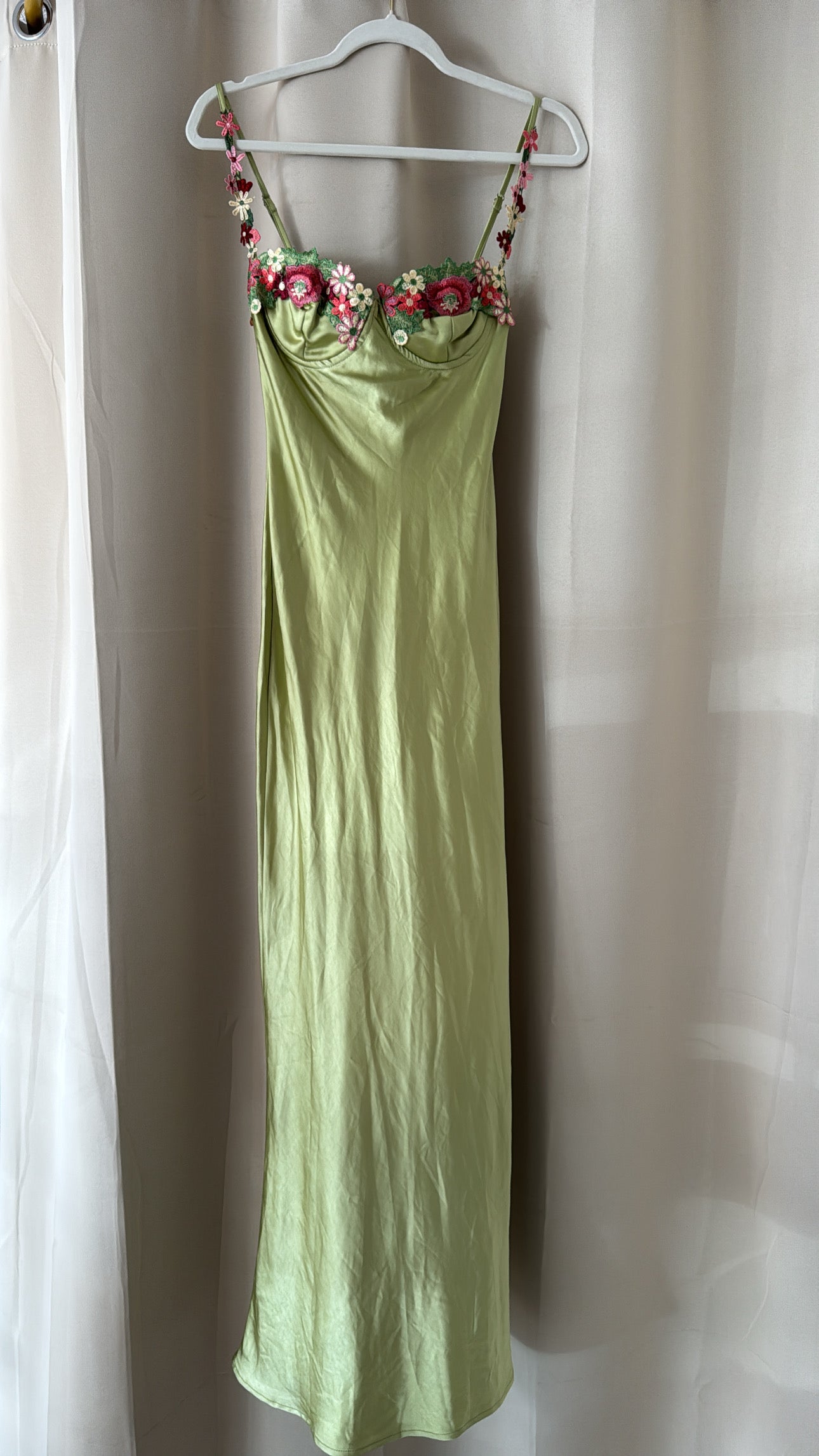 PRINCESS POLLY Kenzie Maxi Dress Green - NO CAMBIOS NI DEVOLUCIONES