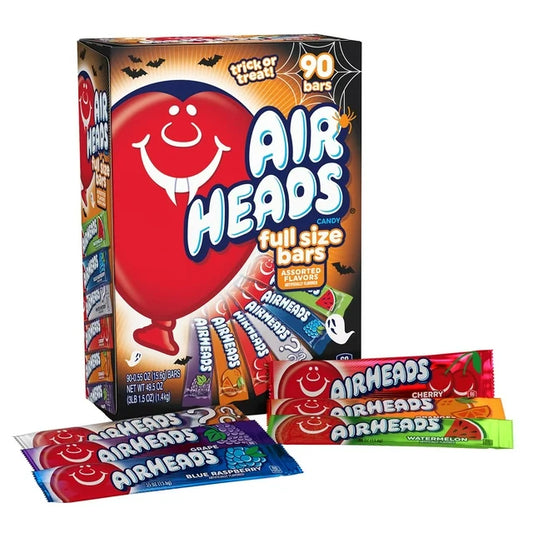 PREORDEN -AirHeads Halloween Variety Pack Candy, 0.55 oz., 90 pk. - 2 A 4 SEMANAS EN LLEGAR