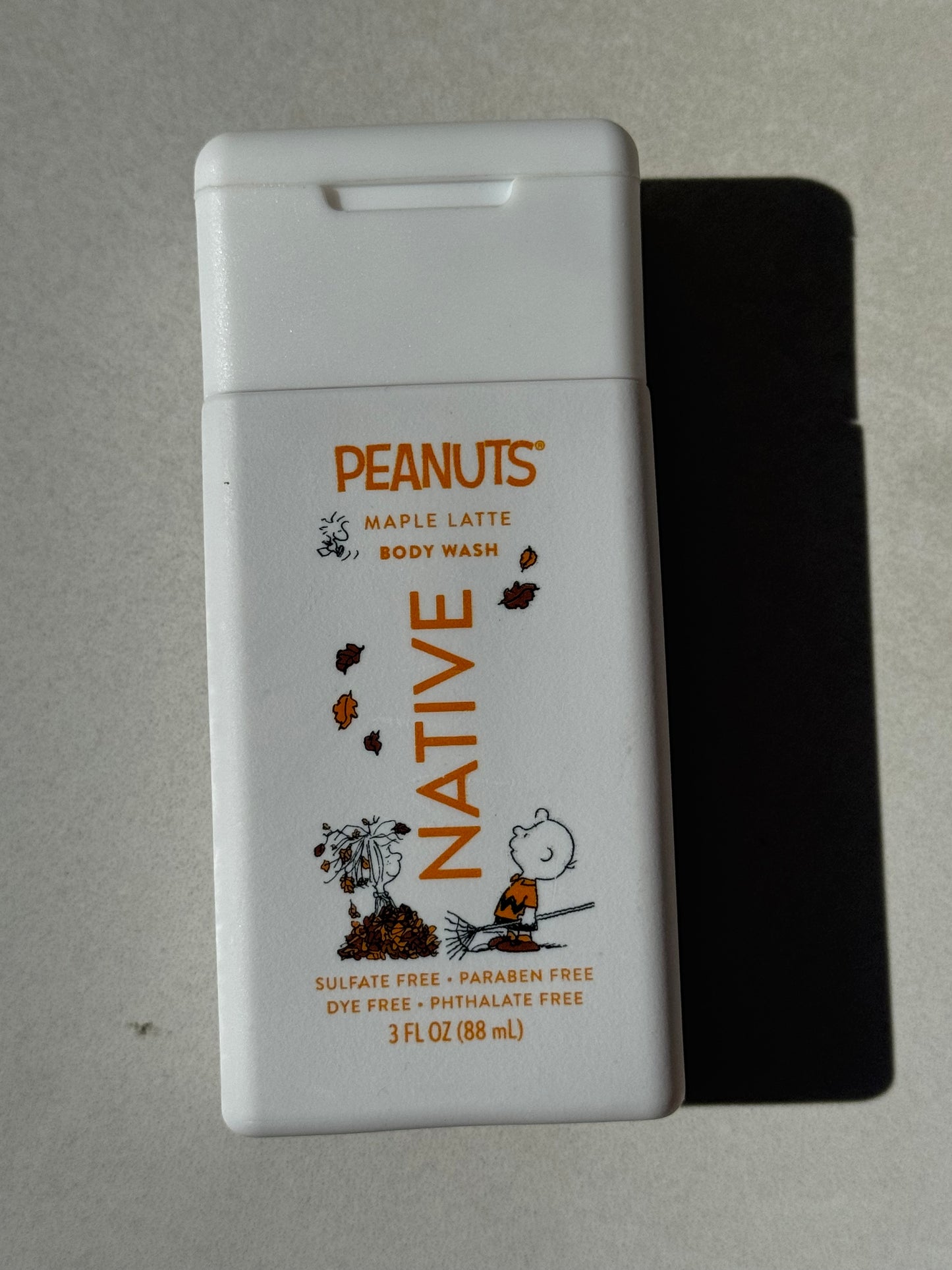 Mini body wash maple latte | Native x Pnuts