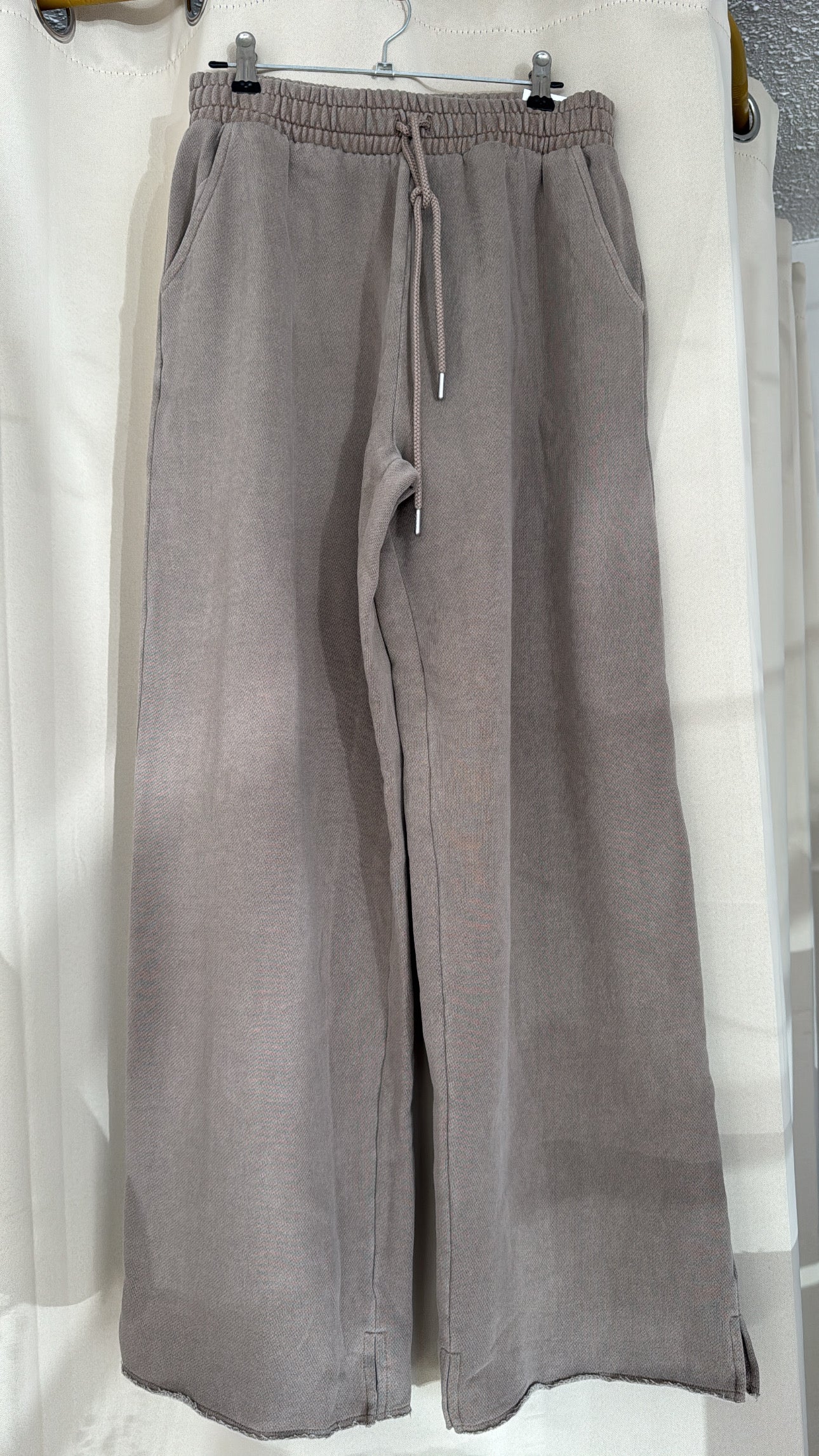 Ivy Fleece Wide-Leg Split-Hem Sweatpants |  PINK - NO CAMBIOS NI DEVOLUCIONES