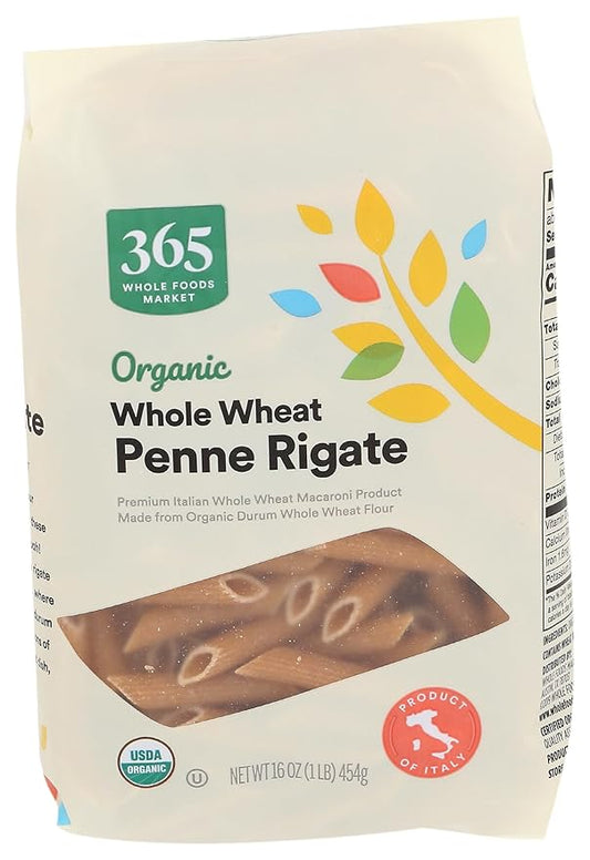 365 by Whole Foods Market, Organic Whole Wheat Penne Rigate, 16 Ounce