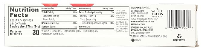 365 By Whole Foods Market, Tomato Paste Double Concentrated, 5 Ounce