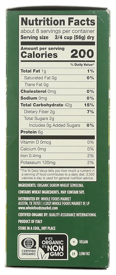 Whole Foods Market, Organic Casarecce, 16 Ounce