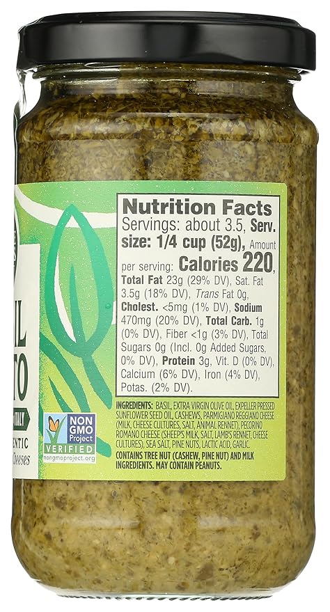 Whole Foods Market, Basil Pesto, 6.5 Ounce