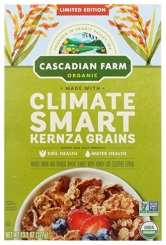 Cascadian Farm, Cereal Kernza GRNS Climate Smart Organic, 13.3 Ounce