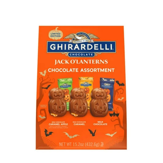 PREORDEN -Ghirardelli Premium Jack-O-Lantern Chocolate Candy Variety Pack, 15.2 oz. - 2 A 4 SEMANAS EN LLEGAR