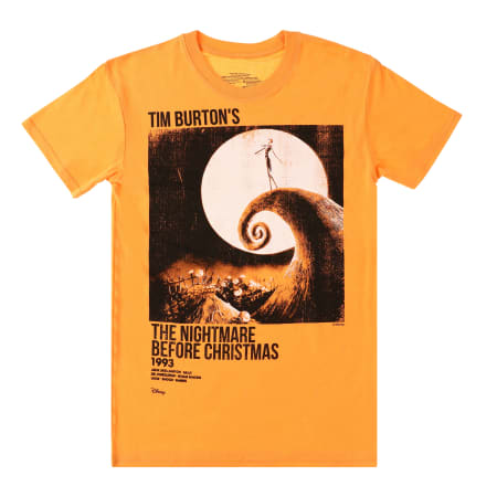 PREORDEN -Tim Burton's The Nightmare Before Christmas Orange Graphic Tee | REVISA TIEMPOS DE ENTREGA