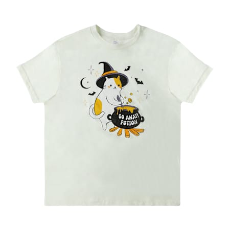 PRE-ORDEN- Cat Witch Go Away! Potion Graphic Tee- TARDA DE 2-4 SEMANAS EN LLEGAR