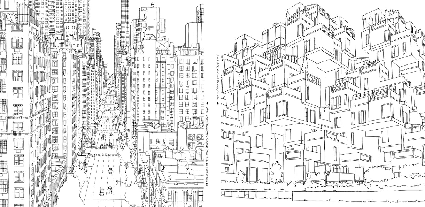 Fantastic Cities: A Coloring Book of Amazing Places Real and Imagined , Steve McDonald (Illustrator)