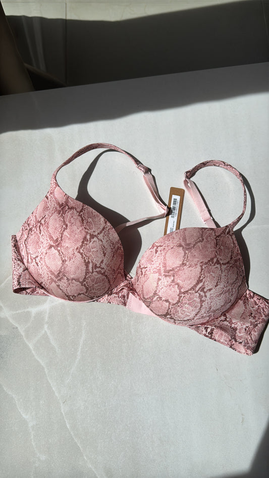 ULTIMATE PUSHUP PLUNGE BRA EN PINK SNAKESKIN | SKIMS - NO CAMBIOS NI DEVOLUCIONES