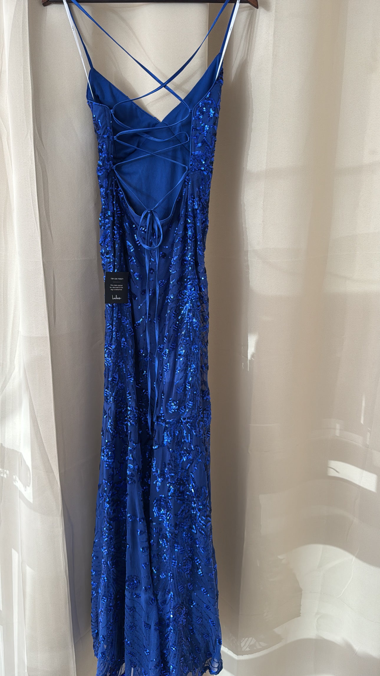 LULUS Photo Finish Sequin High-Low Maxi Dress - NO CAMBIOS NI DEVOLUCIONES