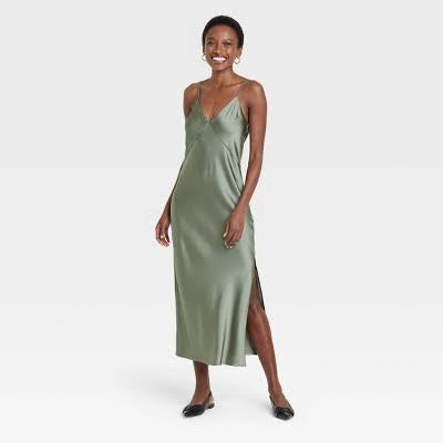 Women's Midi Slip Dress - A New Day - NO CAMBIOS NI DEVOLUCIONES