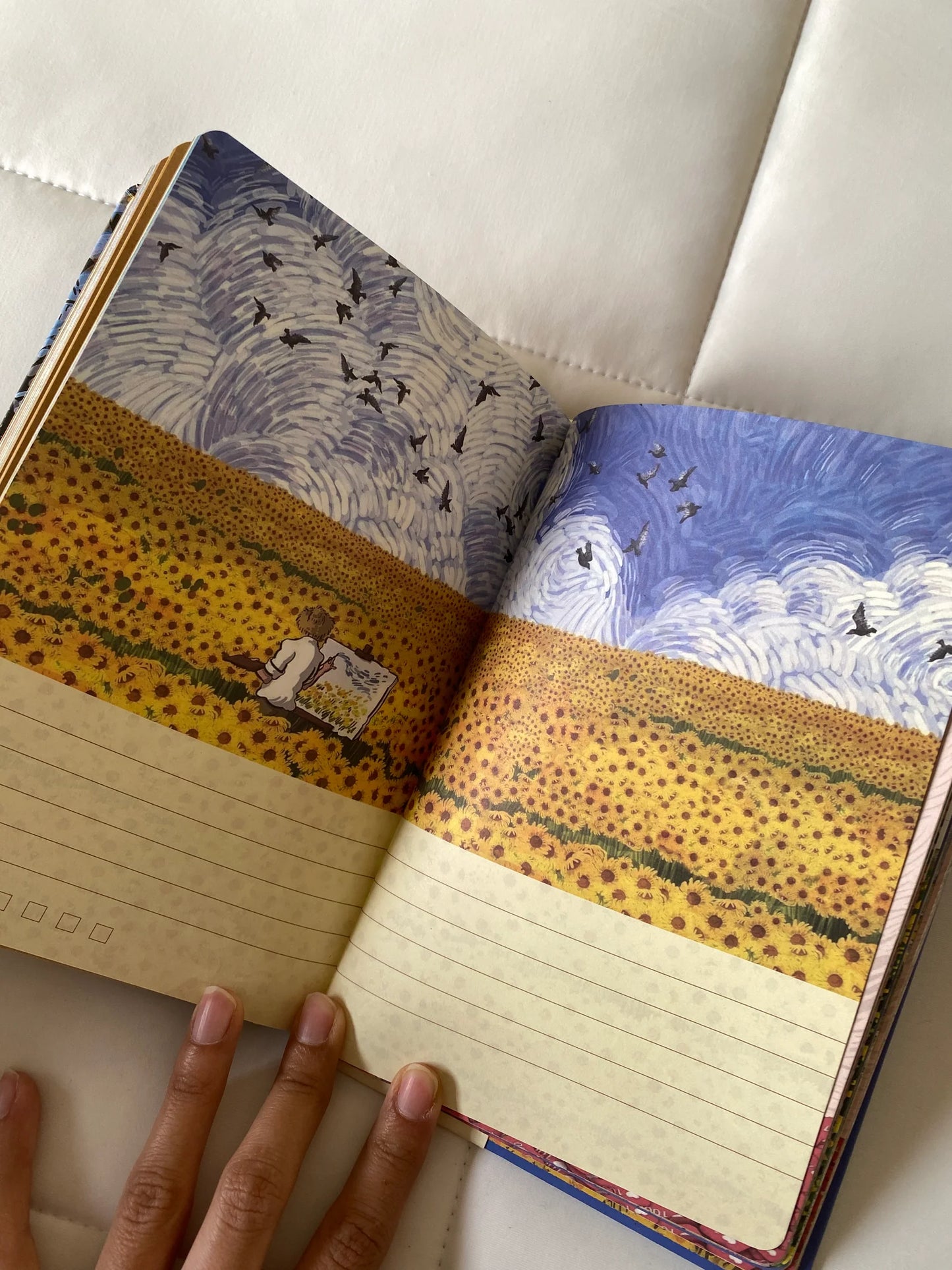 Libreta de Van Gogh - HOJAS DECORADAS