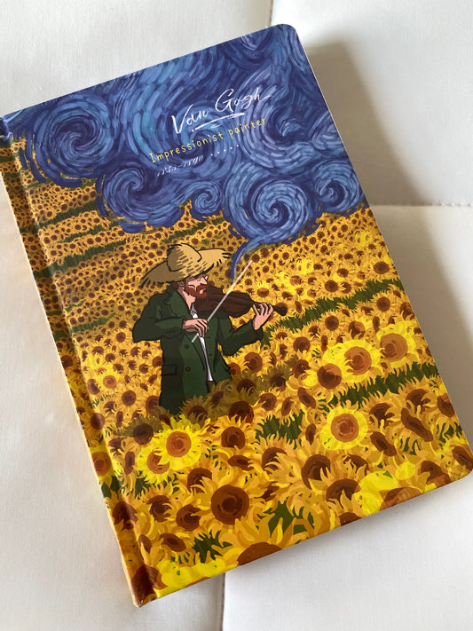 Libreta de Van Gogh - HOJAS DECORADAS