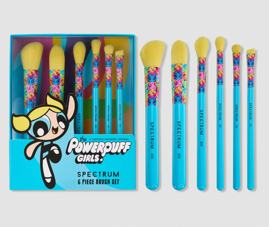 PREORDEN-The Powerpuff Girls Bubbles 6-Piece Makeup Brush Set | SPECTRUM- REVISA TIEMPOS DE ENTREGA