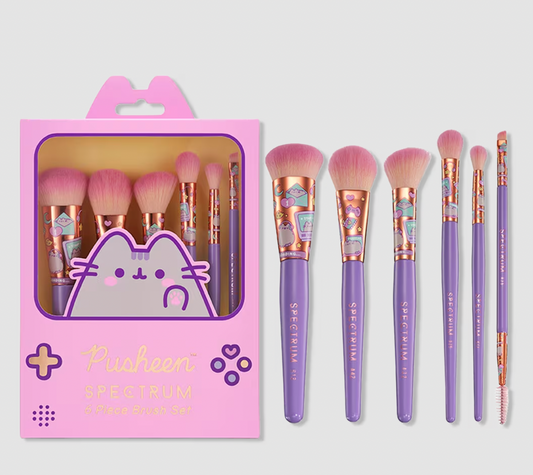 PREORDEN-Pusheen Gamer Girl 6-Piece Brush Set | SPECTRUM -REVISA TIEMPOS DE ENTREGA