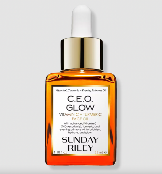 PREORDEN -C.E.O. Glow Vitamin C and Turmeric Face Oil | SUNDAY RILEY - 2 A 4 SEMANAS EN LLEGAR