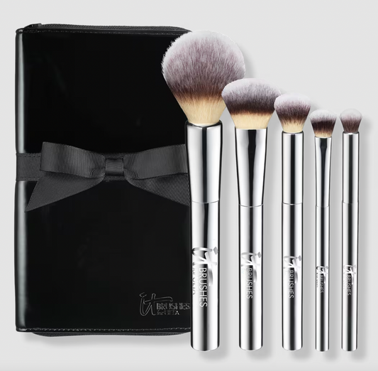 PREORDEN -Your Beautiful Basics Airbrush 101 5 Pc Makeup Brush Set | IT COSMETICS - 2 A 4 SEMANAS EN LLEGAR