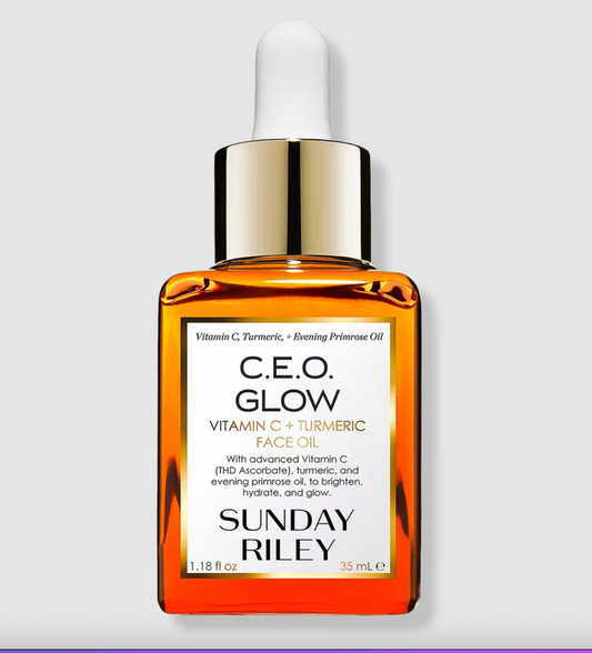 PREORDEN -C.E.O. Glow Vitamin C and Turmeric Face Oil | SUNDAY RILEY - 2 A 4 SEMANAS EN LLEGAR