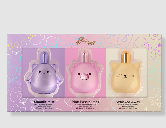 PREORDEN -3-Piece Coffret Set | SQUISHMALLOWS FRAGRANCE - 2 A 4 SEMANAS EN LLEGAR