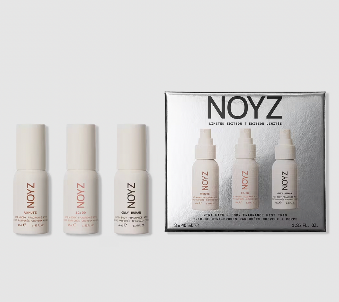PREORDEN -Mini Hair + Body Fragrance Mist Trio | NOYZ - 2 A 4 SEMANAS EN LLEGAR